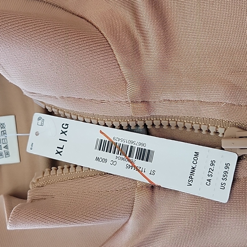 Victoria's Secret Track Star Full Zip Jacket Brown XL NWT - Picture 7 of 10